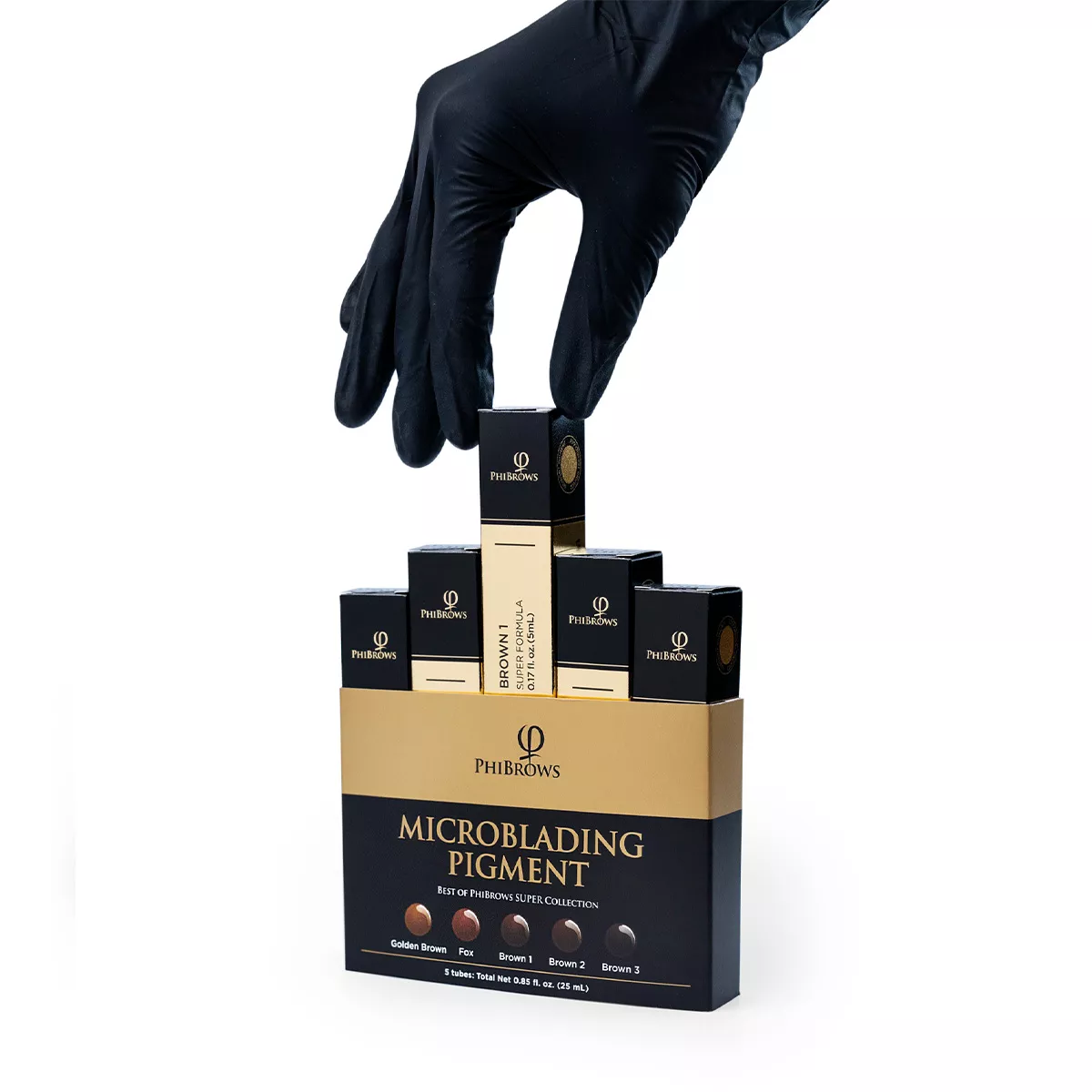 PhiBrows Microblading Pigment Collection SUPER + Disposable Tool with U24 Nano Blade 20pcs phibrows microblading pigment collection super disposable tool with u24 nano blade 20pcs 4.jpg