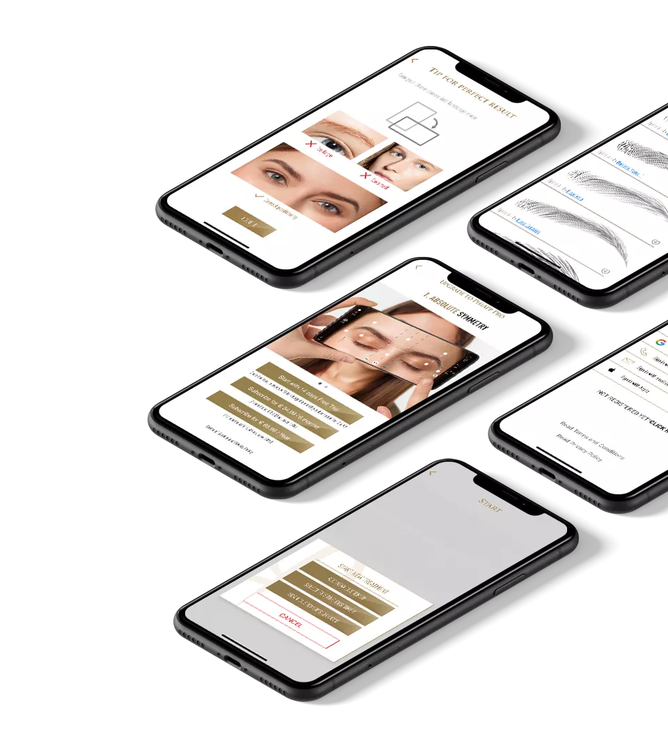 Picture shoping many Smartphones with the PhiApp Pro