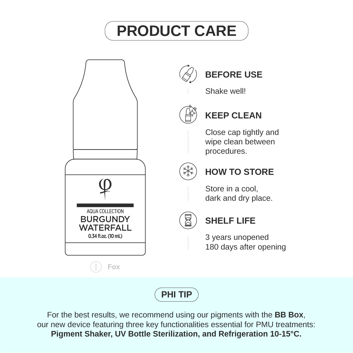 Burgundy Waterfall PMU Pigment 10ml