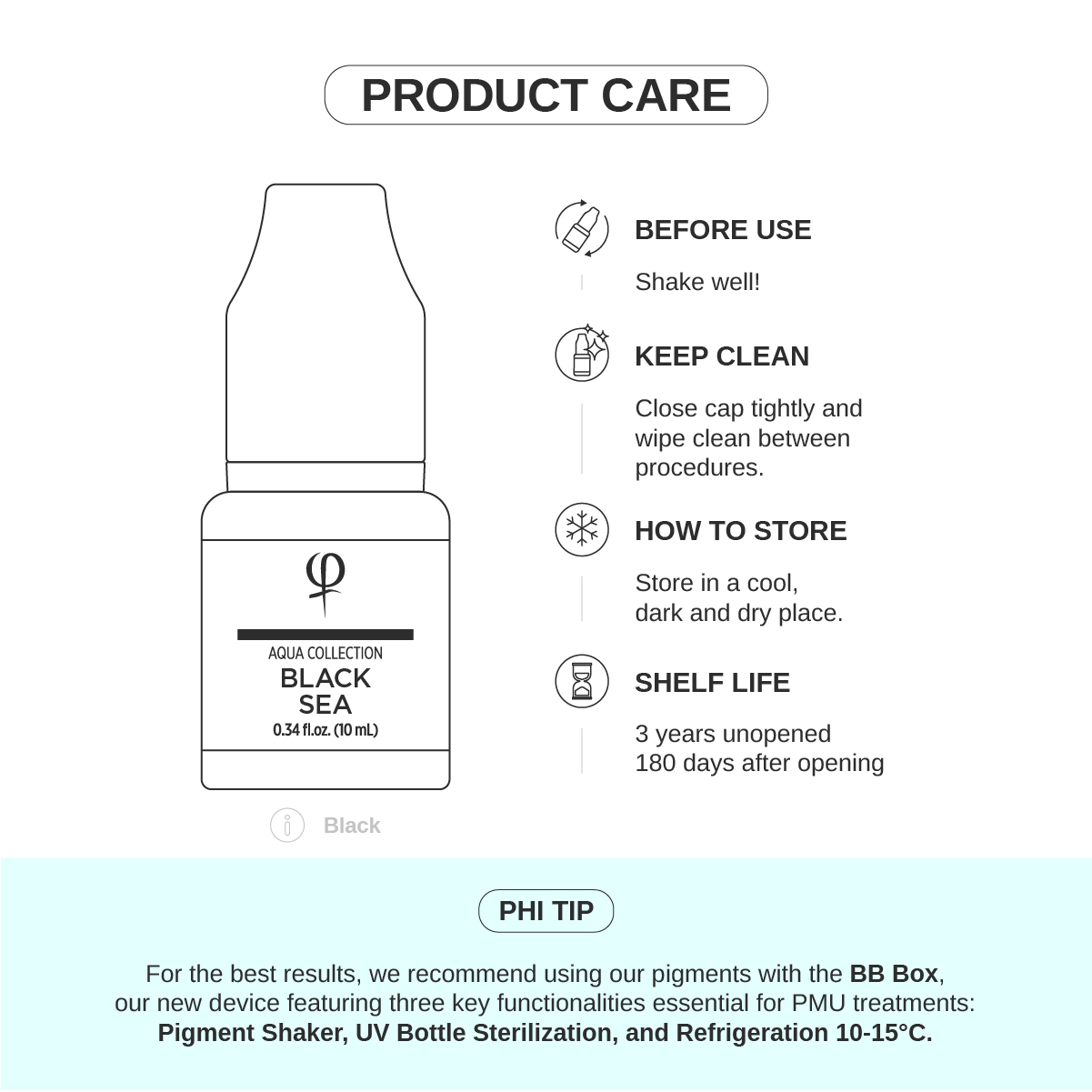 Black Sea PMU Pigment 10ml
