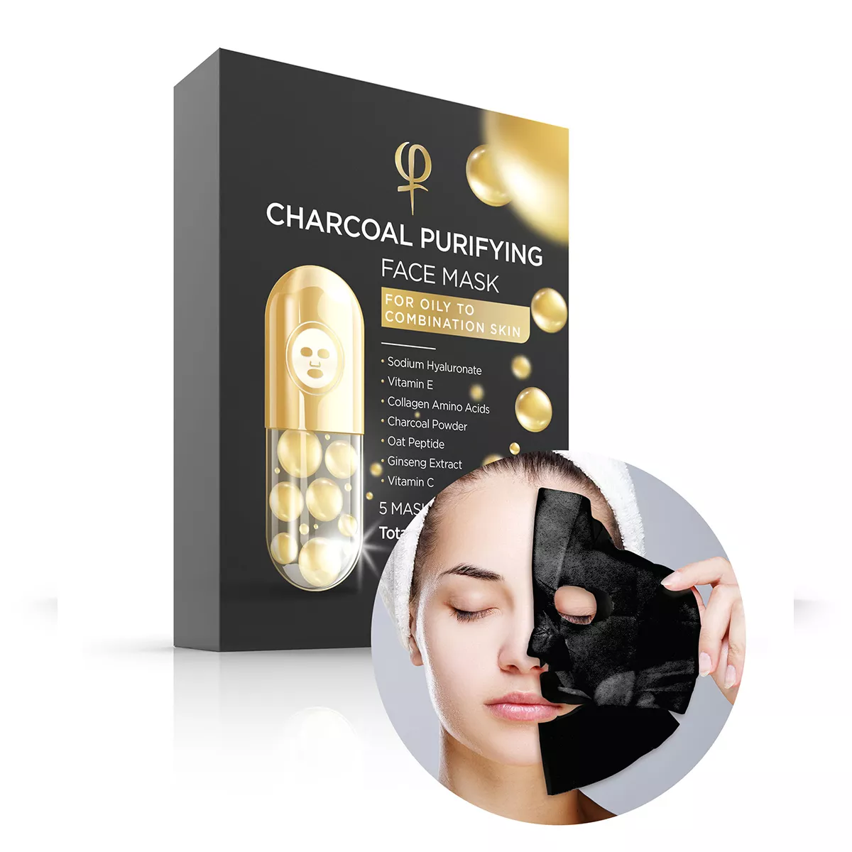 Charcoal Purifying Face Mask 1 x 5pcs charcoal purifying face mask 1 x 5pcs 1.jpg