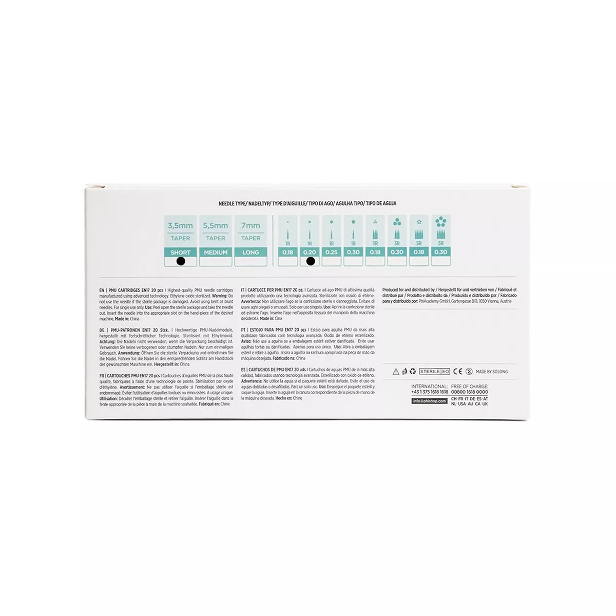 PMU Universal Cartridge pmu cartridges 0.20 1r, 3.5mm taper (en17) 20 pcs 4.jpg