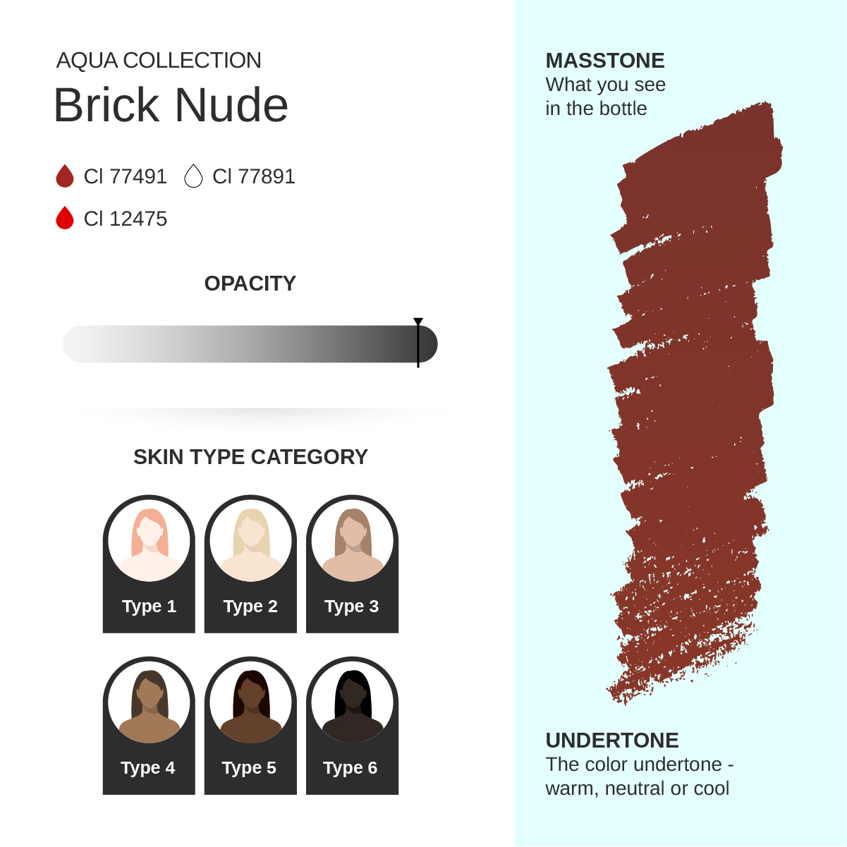 Brick Nude PMU pigment 10ml