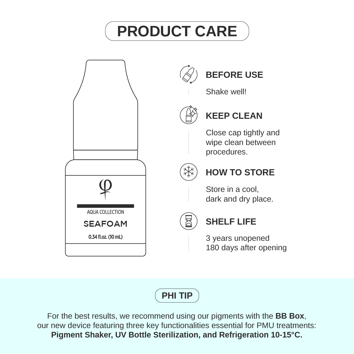 Seafoam PMU pigment 10ml