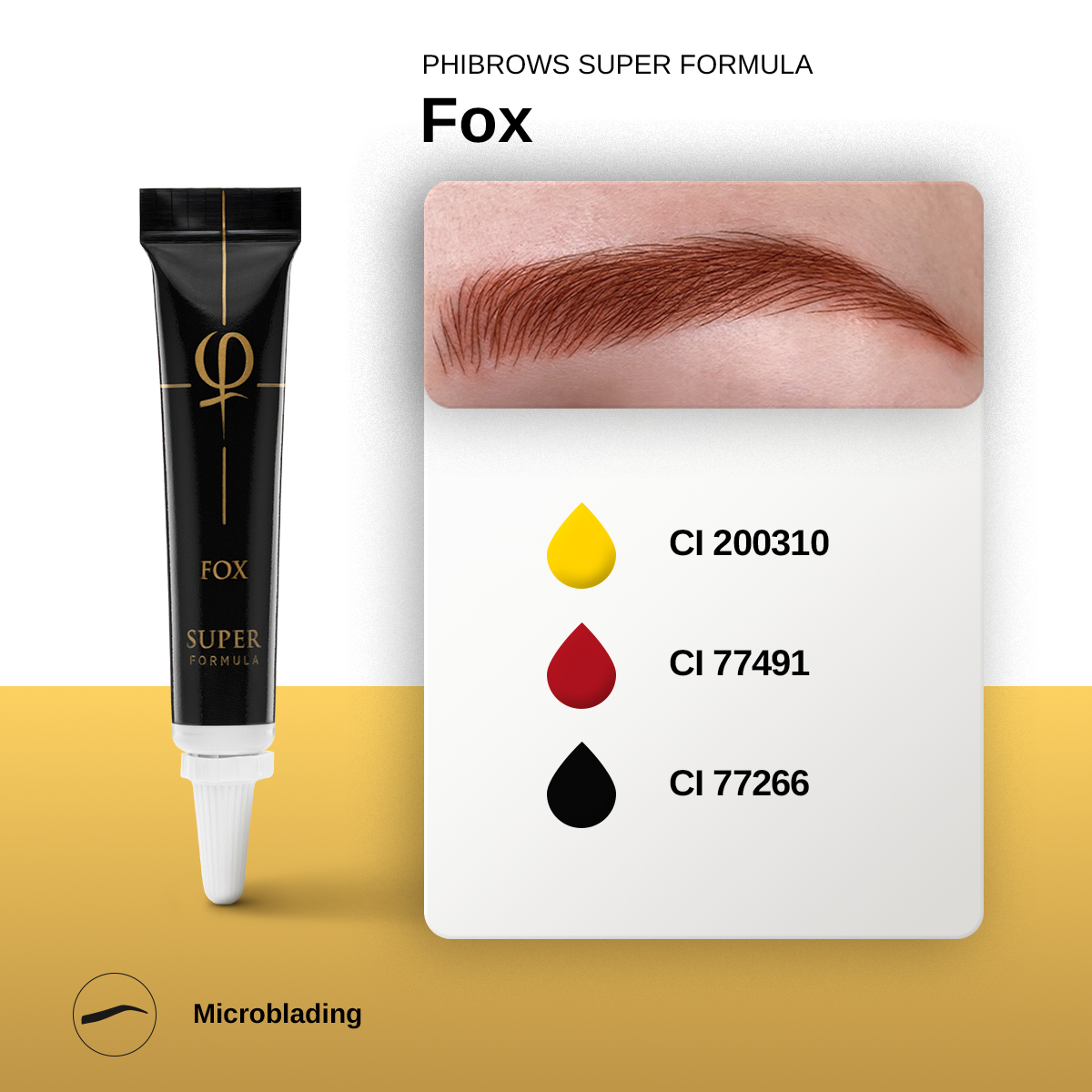 PhiBrows Fox SUPER Pigment 5ml E