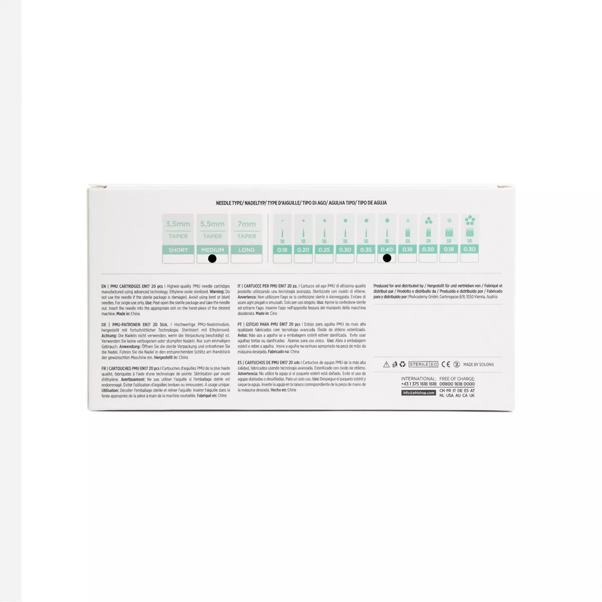 PMU Universal Cartridge pmu cartridges 0,40 1r, 5.5m taper (en17) 20 pcs 5.jpg