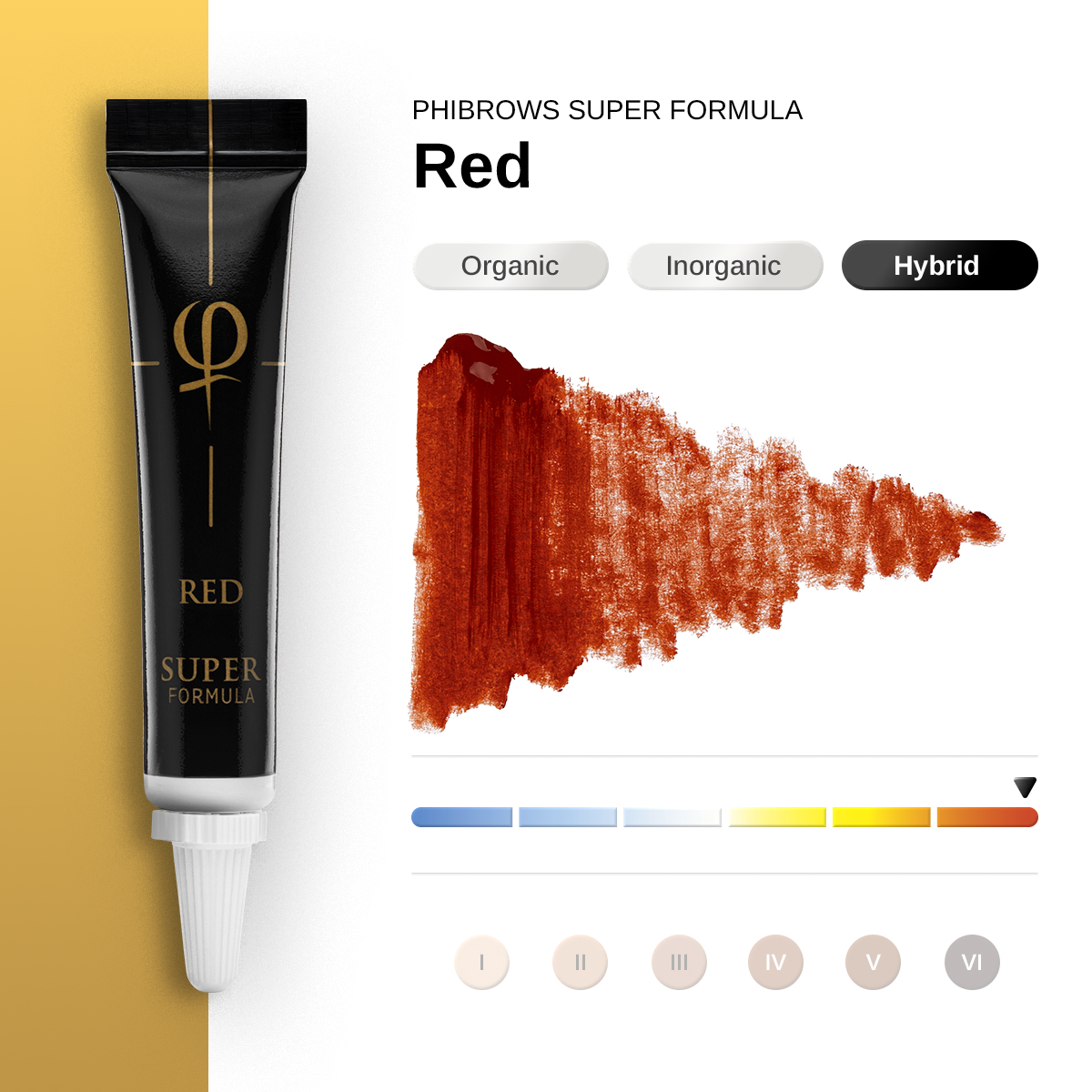 PhiBrows Red SUPER Pigment 5ml